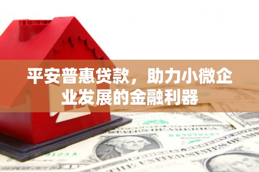 高明平安普惠贷款，助力小微企业发展的金融利器